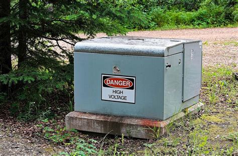 green electrical box in my yard|green utility box in yard.